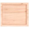 vidaXL Wall Shelf 60x50x(2-4) cm Untreated Solid Wood Oak