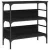vidaXL Console Table Black 75x32x75 cm Engineered Wood