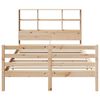 vidaXL Bookcase Bed without Mattress 120x190 cm Small Double Solid Wood Pine