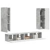 vidaXL TV Cabinet Set Wall-mounted 3 pcs Concrete Grey Engineered Wood