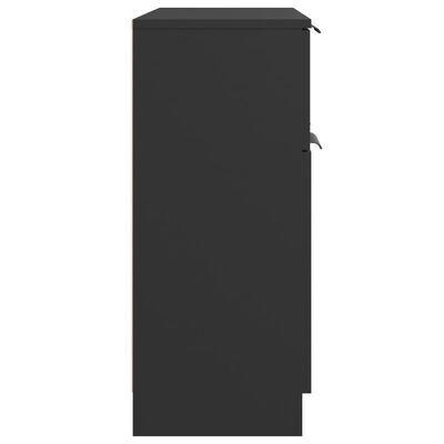 vidaXL Sideboard Black 60x30x70 cm Engineered Wood