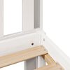 vidaXL Bookcase Bed without Mattress White 140x190 cm Solid Wood Pine