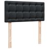 vidaXL Box Spring Bed with Mattress Black 80x200 cm Faux Leather