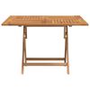 vidaXL Folding Garden Table 110x110x75 cm Solid Wood Teak