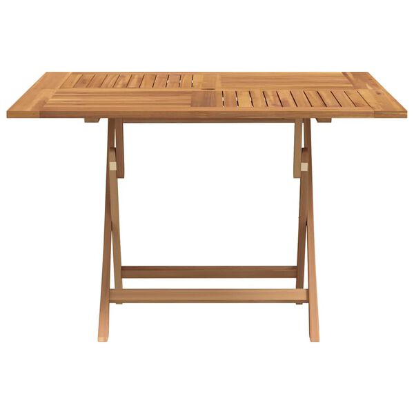 vidaXL Folding Garden Table 110x110x75 cm Solid Wood Teak