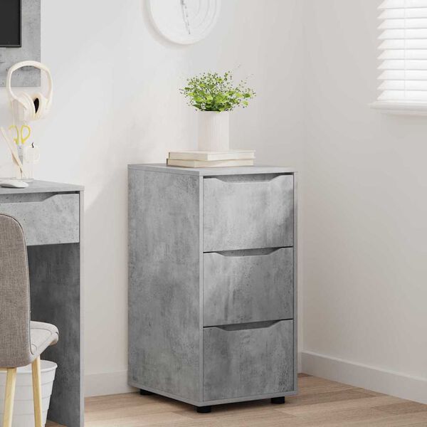 vidaXL Storage Cabinet Concrete Grey 40 x 48 x 81 cm Engineered Wood