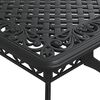 vidaXL 7 Piece Garden Dining Set Black Cast Aluminium