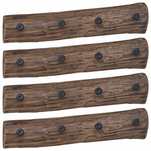 vidaXL Hanger Brown 50 x 8 x 12 cm Solid Reclaim Wood