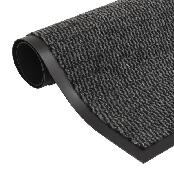 vidaXL Dust Control Mat Rectangular Tufted 120x180 cm Anthracite