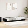 vidaXL Bed Frame with Headboard Black Oak 70 x 190 cm Engineered Wood