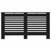 vidaXL Radiator Cover Black 152x19x81.5 cm MDF