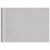 vidaXL Balcony Screen Light Grey 75x1000 cm 100% Polyester Oxford