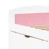 vidaXL Day Bed with 5 Drawers without Mattress IRUN White&Pink 90x200 cm