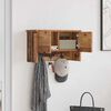 vidaXL Wall-Mounted Coat Rack Old Wood 50 x 20 x 30 cm Engineered wood