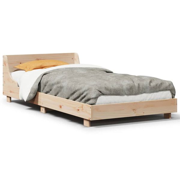 vidaXL Bed Frame without Mattress 90x190 cm Single Solid Wood Pine