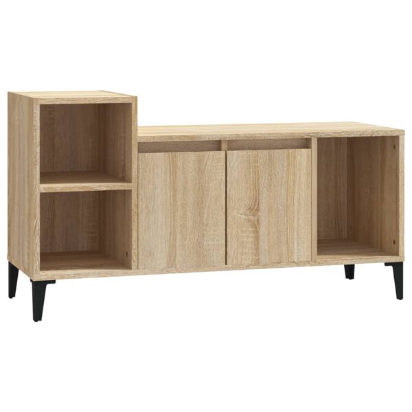 vidaXL TV Cabinet Sonoma Oak 100x35x55 cm Engineered Wood