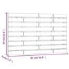 vidaXL Wall Headboard Black 81x3x63 cm Solid Wood Pine