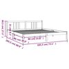 vidaXL Bed Frame without Mattress Solid Wood 180x200 cm Super King Super King Size