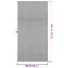 vidaXL Sports Towels 2 pcs Dark Grey 90 x 180 cm