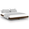 vidaXL Bed Frame without Mattress Brown Oak 120x200 cm Engineered Wood