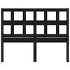vidaXL Bed Headboard Black 205.5x4x100 cm Solid Wood Pine