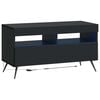 vidaXL LED TV Cabinet Black Engineered Wood
