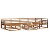 vidaXL Outdoor Sofa Set 7 pcs Natural Solid Acacia Wood