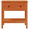 vidaXL Console Table Wax Brown 75 x 35 x 75 cm Soild Pine Wood