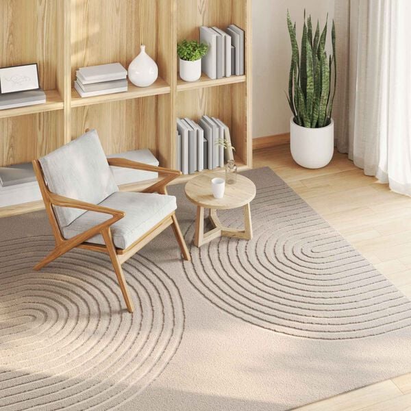 vidaXL Area Rugs Square Beige 200 x 200 cm