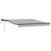 vidaXL Retractable Awning Manual Light grey 300 x 250 cm Fabric
