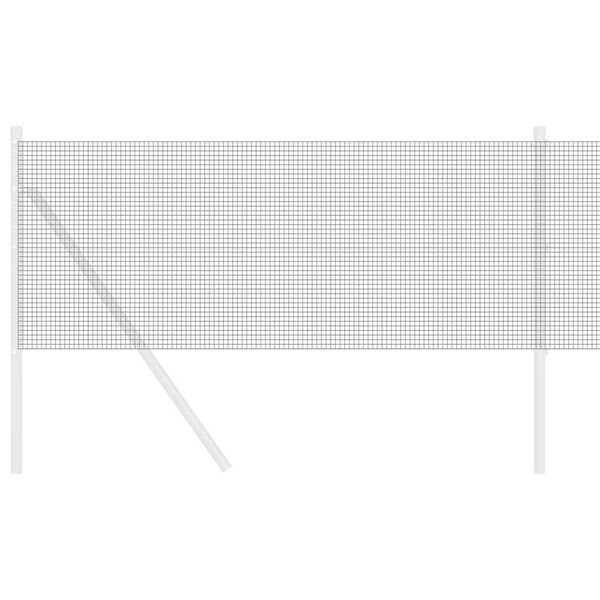 vidaXL Welded Wire Fence Grey 0.5 x 50 m Steel