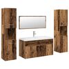 vidaXL 5 Piece Bathroom Furniture Set Old Wood Engineered Wood