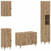 vidaXL 4 Piece Bathroom Cabinet Set ALKMAAR Artisan Oak
