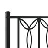 vidaXL Metal Replace Headboard Black 100 cm