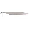 vidaXL Retractable Awning Light Grey 450 x 300 cm Fabric and Aluminium