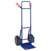 vidaXL Extendable Hand Trolley Blue and Red 49.5 x 53 x 114 cm Steel