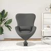 vidaXL Egg Chair Dark Grey 63 x 73 x 90 cm Fabric