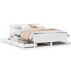 vidaXL Bed Frame without Mattress White 120x190 cm Solid Wood Pine