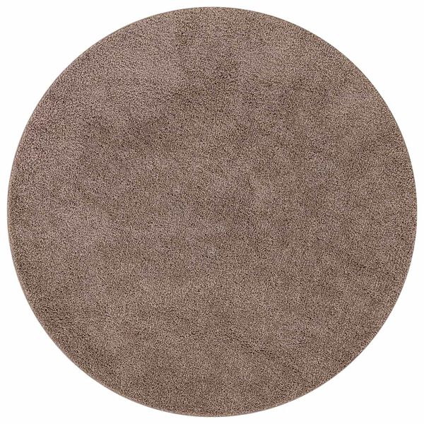 vidaXL Anti-slip Shaggy Rug Brown 160 x 160 cm PP