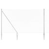 vidaXL Chainlink Fence with Spikes 10 x 1.5 m Galvanised Steel Silver