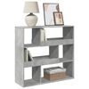 vidaXL Book Cabinet/Room Divider Concrete Grey 100x33x94.5 cm
