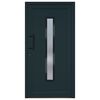 vidaXL Front Door Anthracite 108x208 cm PVC