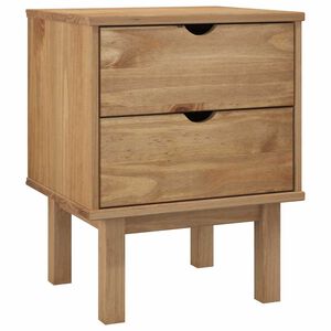 vidaXL Bedside Cabinet "OTTA" 45x39x57 cm Solid Wood Pine
