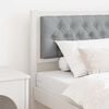 vidaXL Headboard Other White and light grey 75 cm Solid pine wood