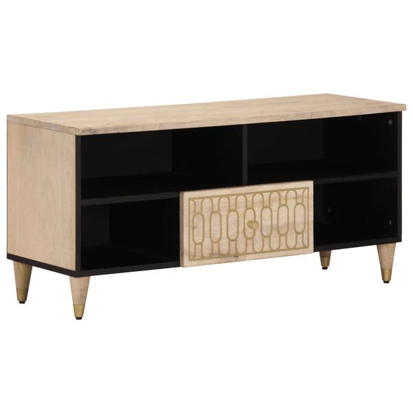 vidaXL TV Cabinet 100x33x46 cm Solid Wood Mango