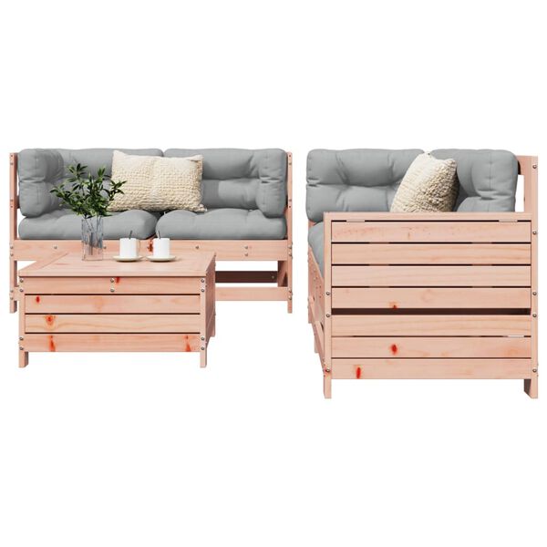 vidaXL 5 Piece Garden Sofa Set Solid Wood Douglas Fir