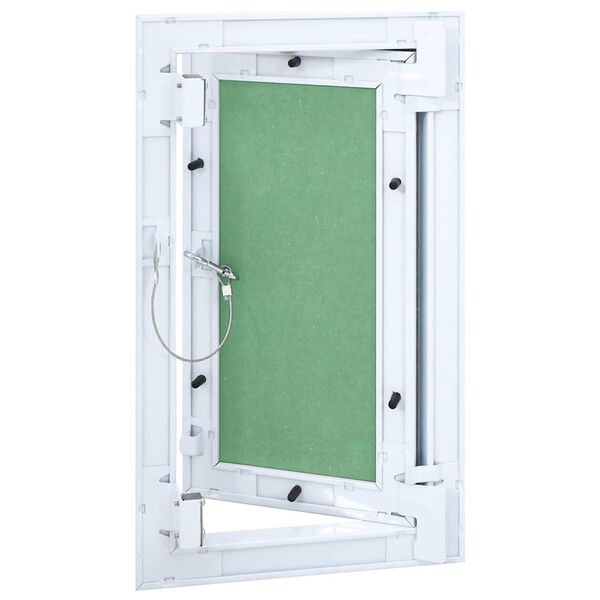 vidaXL Access Panel White 25 x 45 cm Aluminium and Plasterboard