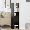 vidaXL Book Cabinet Black oak 40 x 35 x 180 cm Engineered wood