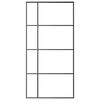 vidaXL Sliding Door ESG Glass and Aluminium 102.5x205 cm Black