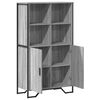 vidaXL Highboard Grey Sonoma 79.5x35.5x137.5 cm Engineered wood